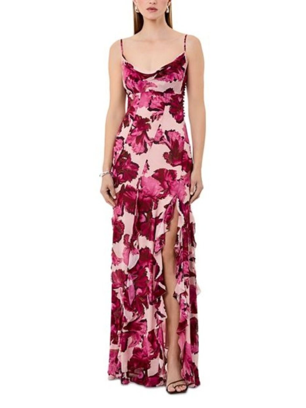 Nicholas Kamila Ruffled Cowl Gown